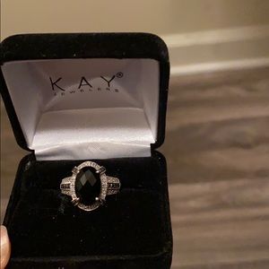 Black white gold ring Kay jewelers